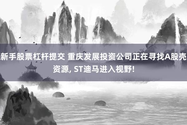 新手股票杠杆提交 重庆发展投资公司正在寻找A股壳资源, ST迪马进入视野!