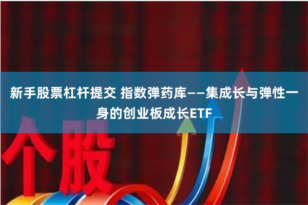 新手股票杠杆提交 指数弹药库——集成长与弹性一身的创业板成长ETF